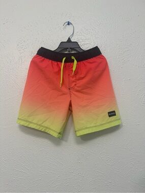 Hurley Red Swim Shorts with Black Waistband and Pocket